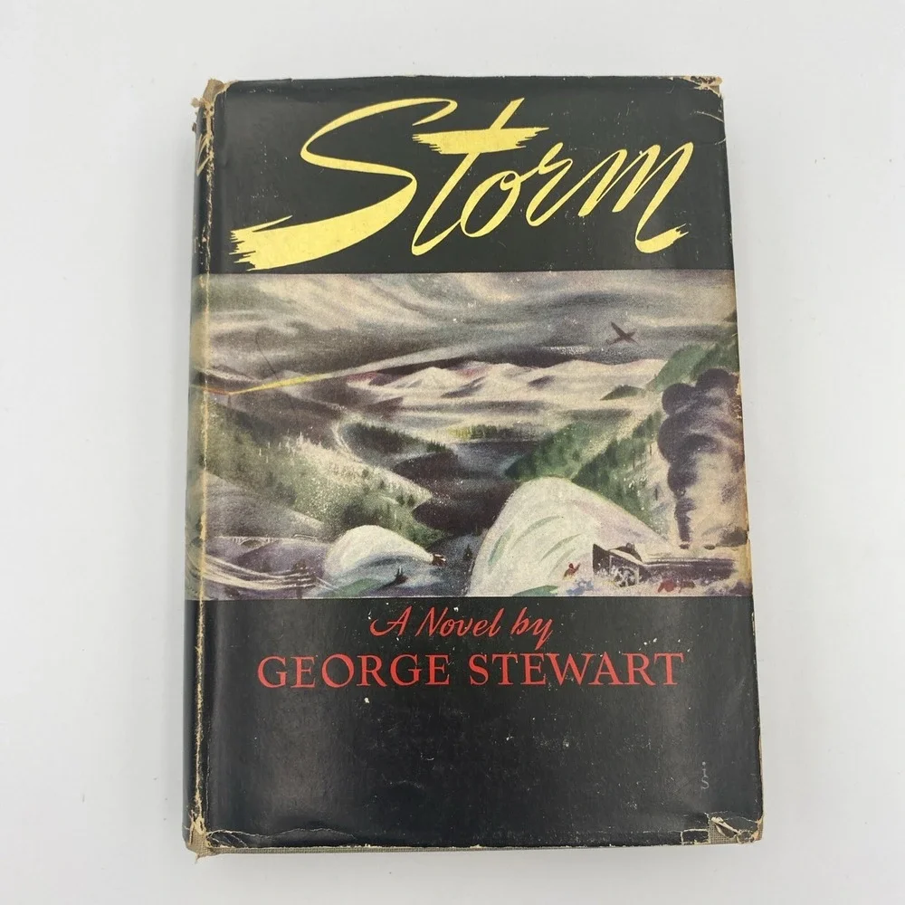 Vintage STORM: A Novel by George Stewart 1943 Hardcover‎ Dust Jacket